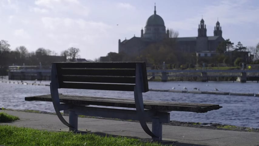 A bench in Galway City